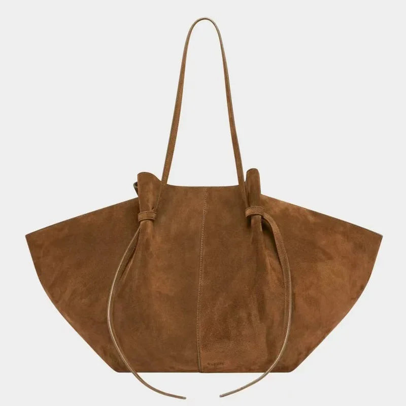 Faux Suede Tote Bag